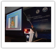 Dr.Canda giving a Robotic Urology talk during WCE 2012